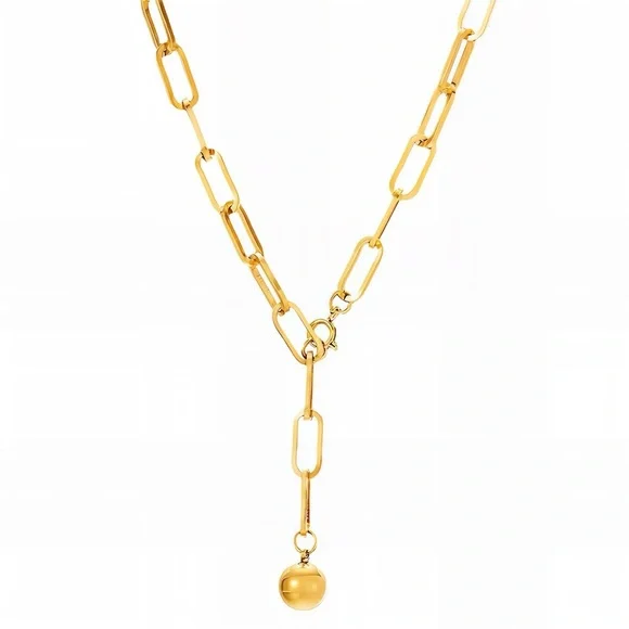 Gold Pendant Necklace with Intricate Detailing - Picture 2 of 5